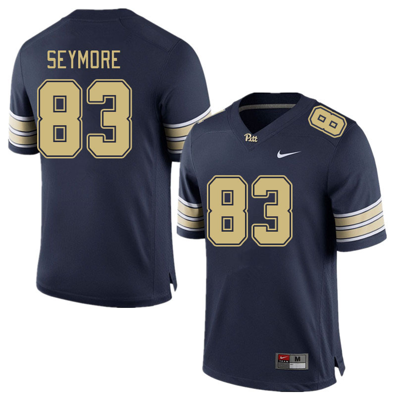 Men #83 Lamar Seymore Pitt Panthers College Football Jerseys Stitched Sale-Navy